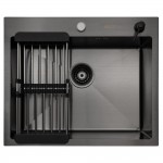 Мойка кухонная Arfeka Eco Black с коландером AR 001 и дозатором AR DS 11 Мойка кухонная Arfeka Eco Black с коландером AR 001 и дозатором AR DS 11